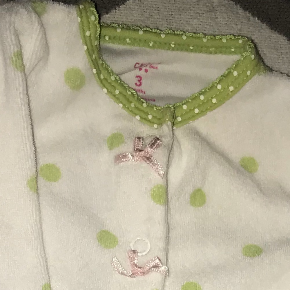 Baby girls Carters footed sleep n play